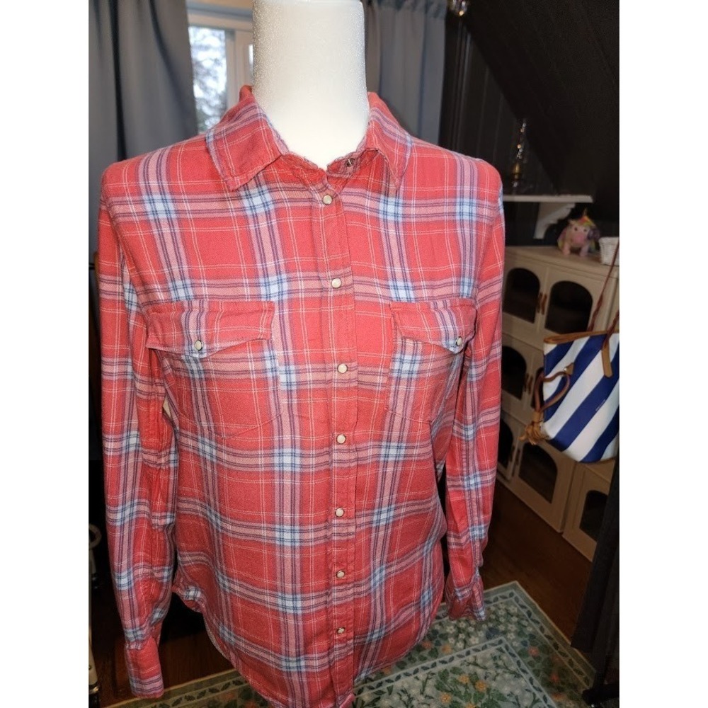 Women's Aerie Western Flannel with Pearl Snaps - Size M/M